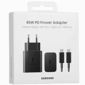 Сетевое зарядное устройство Samsung 45W PD Power Adapter with USBC to C Cable (1.8m) 